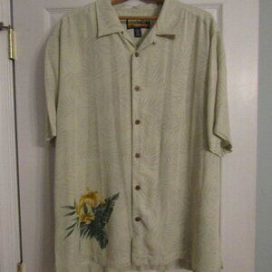 Mens XL shirt by Havana Jack Cafe. The shirt is 100% rayon.